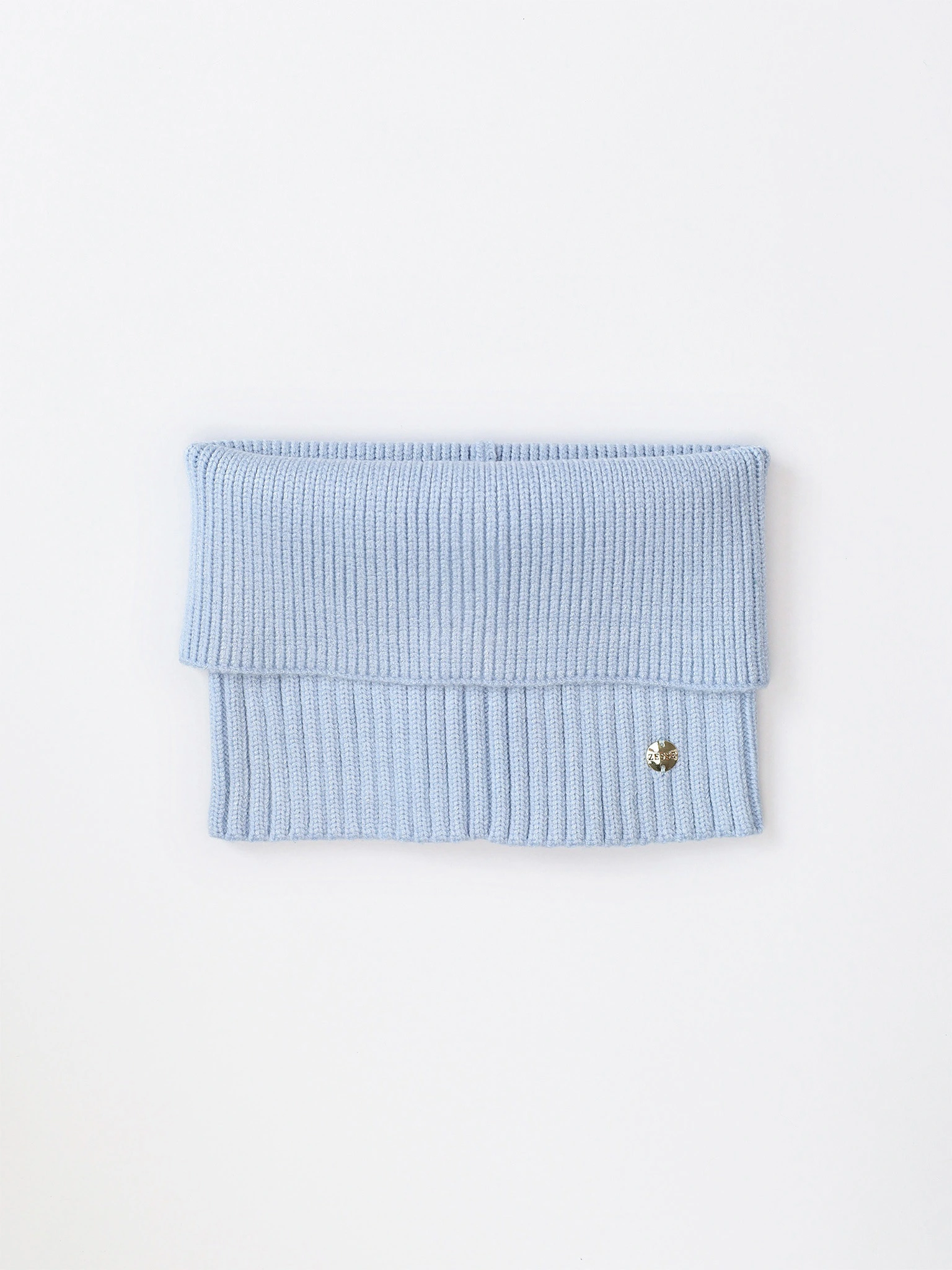 Шарф-снуд голубого цвета